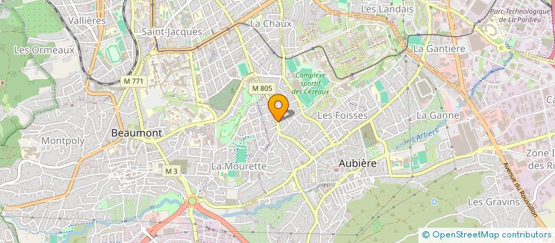 localisation de l'entreprise SCI 18 LES ACILLOUX  AUBIERE