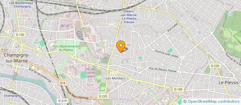 localisation de l'entreprise SCI 18 MONSTRELET  CHAMPIGNY-SUR-MARNE