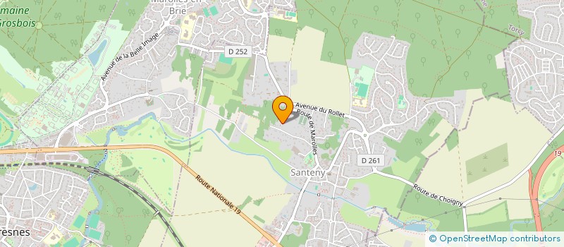 localisation de l'entreprise SCI 18 P. CURIE  SANTENY