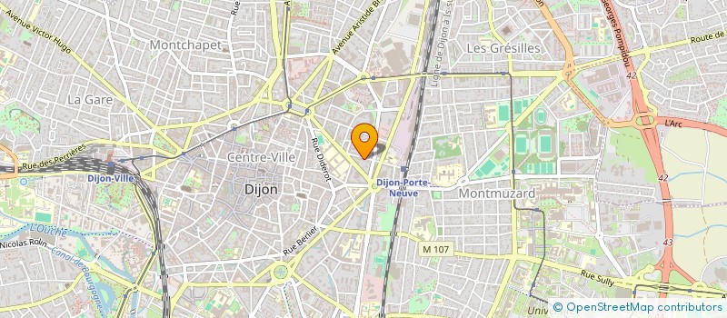 localisation de l'entreprise SCI 18 RUE DE METZ à DIJON