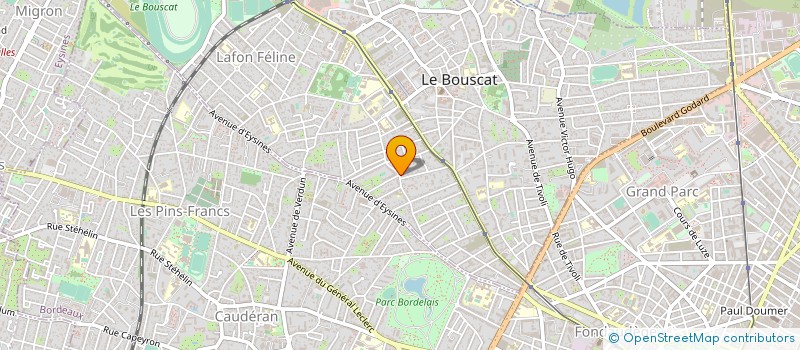 localisation de l'entreprise SCI 18 RUE DE PRESSENSE  LE BOUSCAT