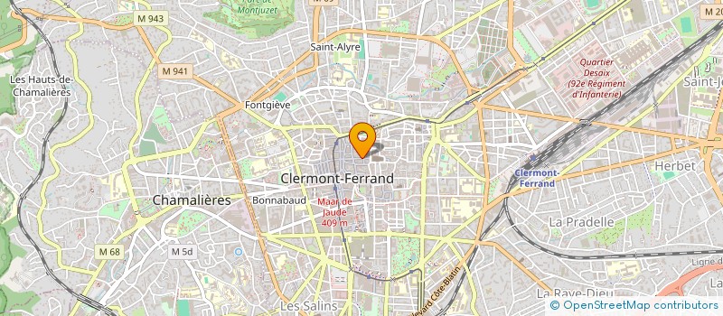 localisation de l'entreprise SCI 18 RUE DES GRAS  CLERMONT-FERRAND