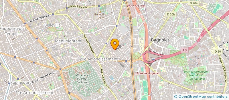 localisation de l'entreprise SCI 18 RUE LE BUA  PARIS