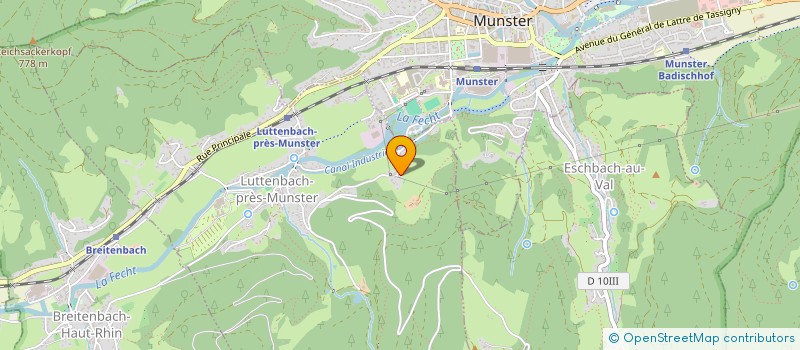 localisation de l'entreprise SCI 180 DEGRES IMMOBILIER  LUTTENBACH-PRES-MUNSTER