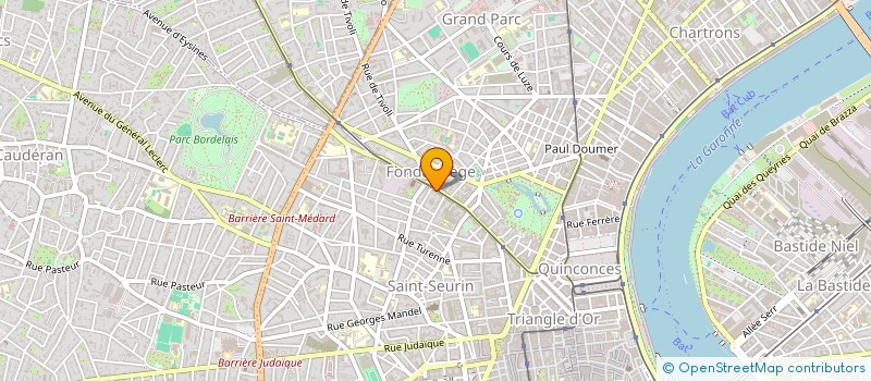 localisation de l'entreprise SCI 180 R FONDAUDEGE, HARMONIE  BORDEAUX