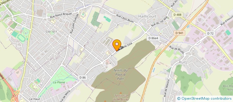 localisation de l'entreprise SCI 1807  HAILLICOURT