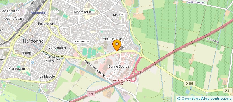 localisation de l'entreprise SCI 1848 à NARBONNE