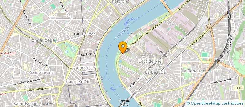 localisation de l'entreprise SCI, 189 COURS DE LA MARNE  BORDEAUX