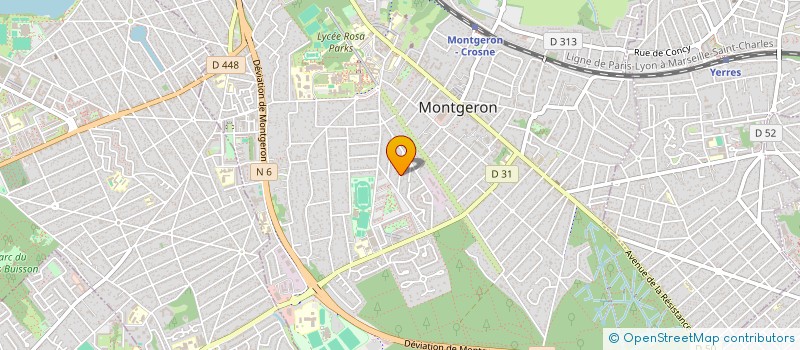 localisation de l'entreprise SCI 19 & 23  MONTGERON