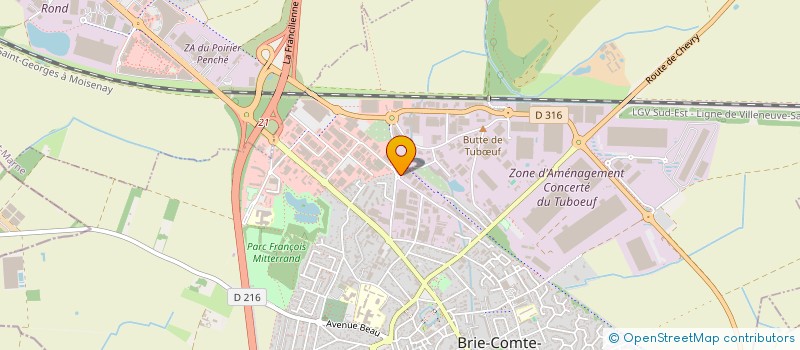 localisation de l'entreprise SCI 19 AVENUE GRAHAM BELL  BRIE-COMTE-ROBERT