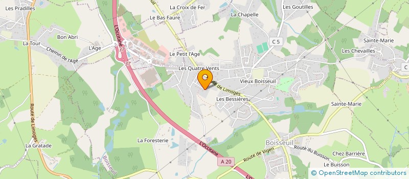 localisation de l'entreprise SCI 19 BD VICTOR HUGO (N 28)  BOISSEUIL