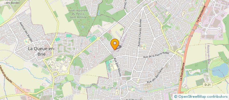 localisation de l'entreprise SCI 19 BIS RIGNY  LA QUEUE-EN-BRIE