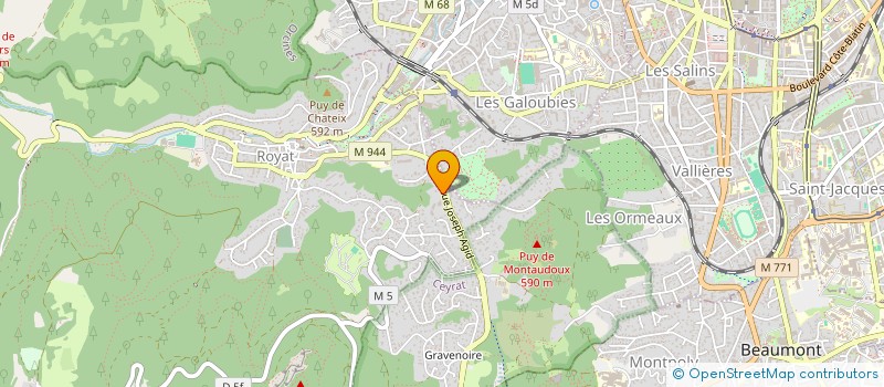 localisation de l'entreprise SCI 19 BOULEVARD BERTHELOT  ROYAT