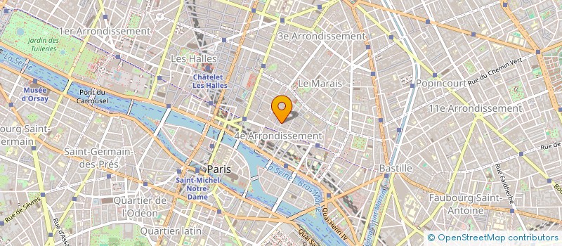 localisation de l'entreprise SCI 19 BOURG TIBOURG  PARIS