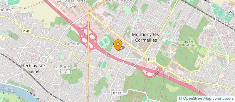 localisation de l'entreprise SCI 19 CHEMIN DES BLONDES  MONTIGNY-LES-CORMEILLES