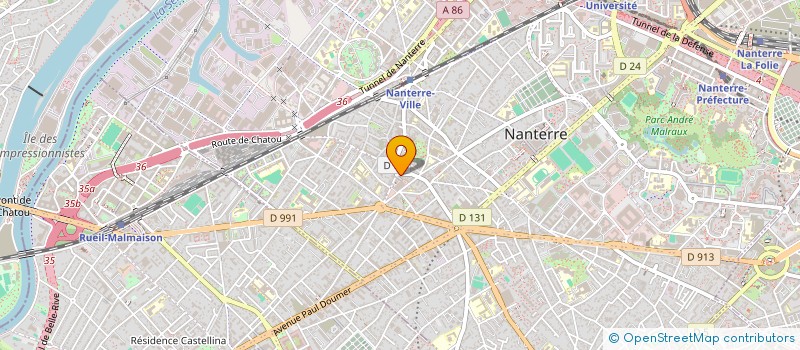 localisation de l'entreprise SCI 19 HENRI BARBUSSE  NANTERRE