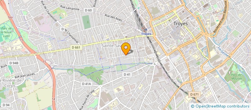 localisation de l'entreprise SCI 19 PAUL DOUMER  ROSIERES-PRES-TROYES