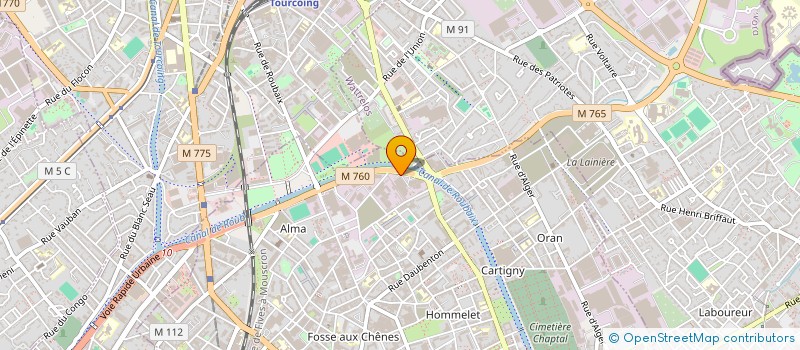 localisation de l'entreprise SCI 19 PLACE CARNOT  ROUBAIX