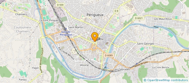 localisation de l'entreprise SCI 19 R. BERGERAC à PERIGUEUX