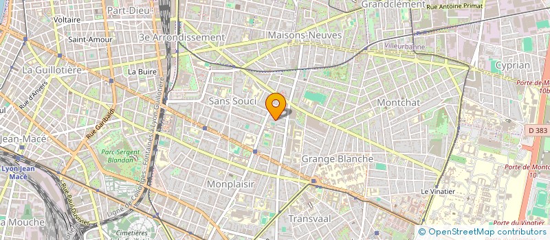 localisation de l'entreprise SCI 19 REBATEL  LYON 3EME