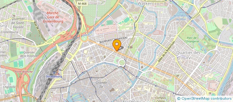 localisation de l'entreprise SCI 19 ROUTE DU POLYGONE - 1 RUE DE GEISPOLSHEIM  STRASBOURG