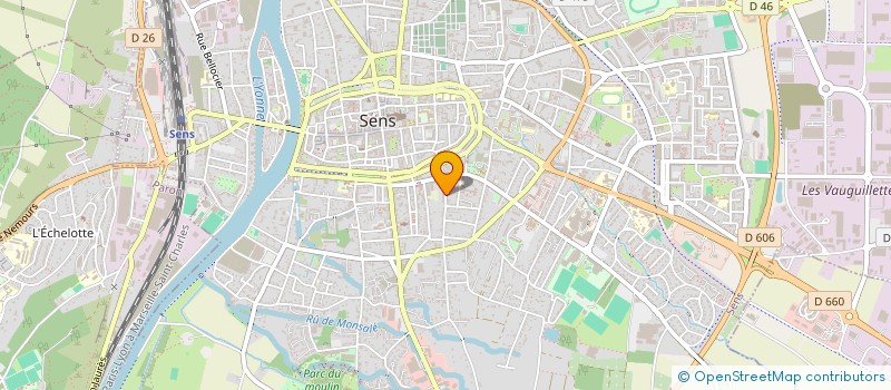 localisation de l'entreprise SCI 19 RUE DES CHARMES  SENS