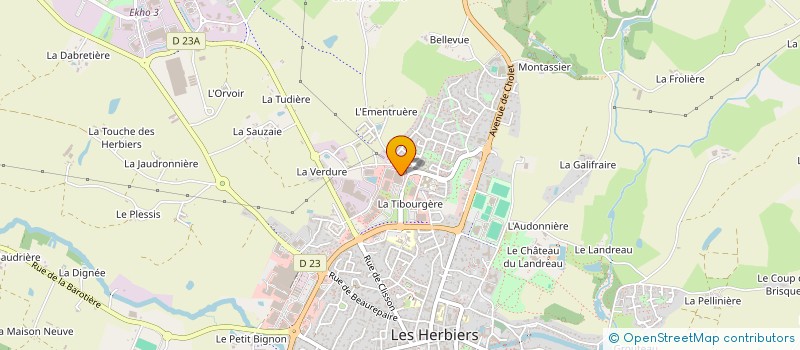 localisation de l'entreprise SCI 19 RUE DU BOCAGE à LES HERBIERS