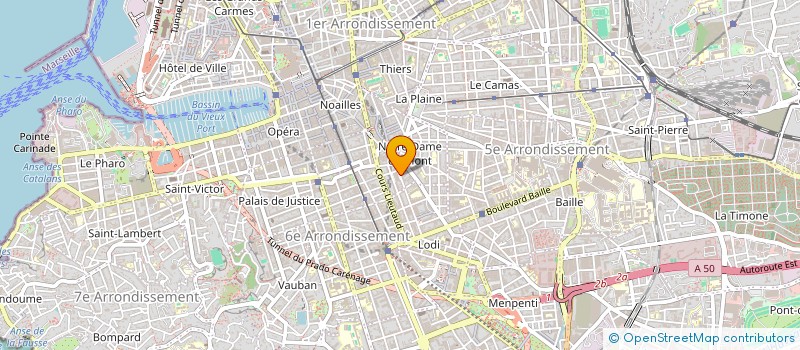 localisation de l'entreprise SCI 19 RUE PERRIN SOLLIERS à MARSEILLE