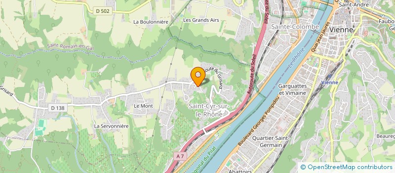 localisation de l'entreprise SCI 1900  SAINT-CYR-SUR-LE-RHONE