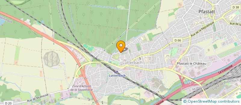 localisation de l'entreprise SCI 1912  LUTTERBACH
