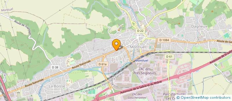 localisation de l'entreprise SCI 192 FAUBOURG DE LYON MONTLUEL  MONTLUEL