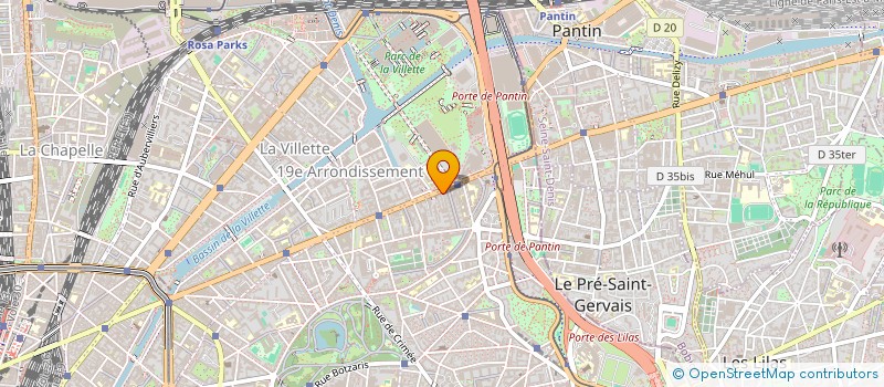 localisation de l'entreprise SCI 194 AV JEAN JAURES 19EME à PARIS