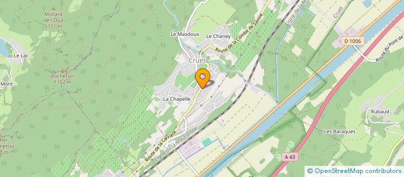 localisation de l'entreprise SCI 195  CRUET