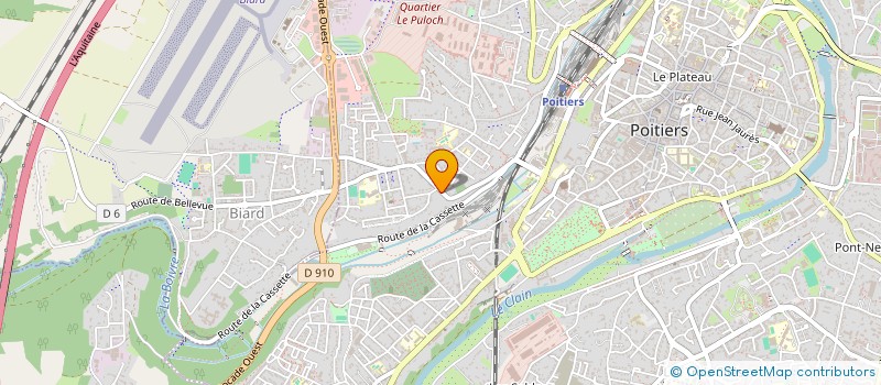 localisation de l'entreprise SCI 1955  POITIERS