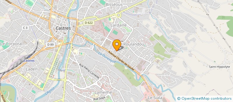 localisation de l'entreprise SCI 197 CDG  CASTRES