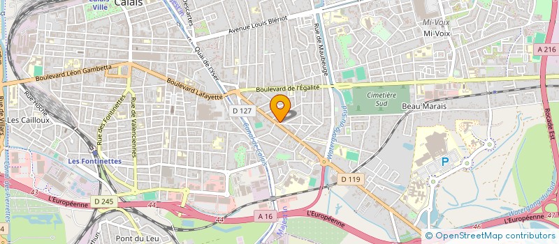 localisation de l'entreprise SCI 1992  CALAIS