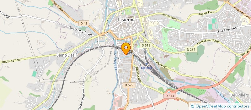 localisation de l'entreprise SCI 1B2M à LISIEUX