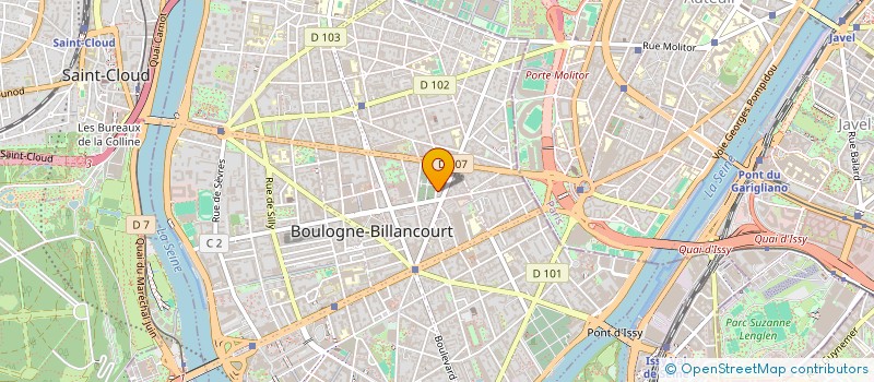 localisation de l'entreprise SCI 1BIS à BOULOGNE-BILLANCOURT