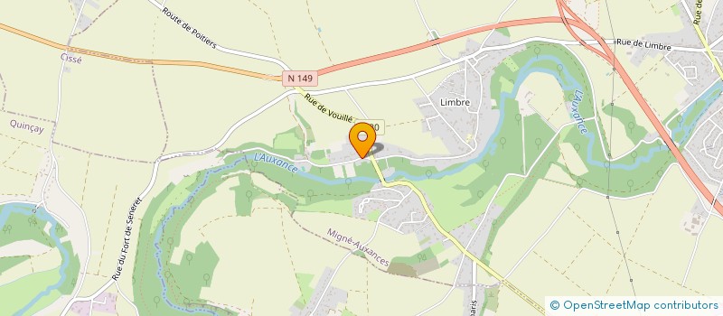 localisation de l'entreprise SCI 1ER MAI  MIGNE-AUXANCES