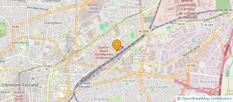 localisation de l'entreprise SCI 1ERE CLASSE ESPLANADE  CLERMONT-FERRAND