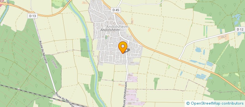 localisation de l'entreprise SCI 1M  ANDOLSHEIM