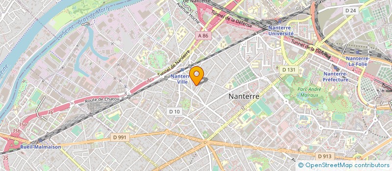 localisation de l'entreprise SCI 2 4 6 R RIGAULT  NANTERRE