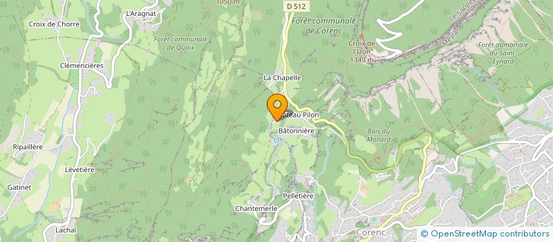 localisation de l'entreprise SCI 2 5  CORENC