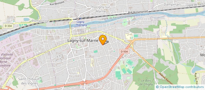 localisation de l'entreprise SCI 2-9 BOURG  LAGNY-SUR-MARNE