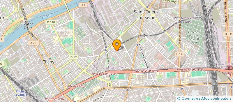 localisation de l'entreprise SCI 2 A à SAINT-OUEN-SUR-SEINE