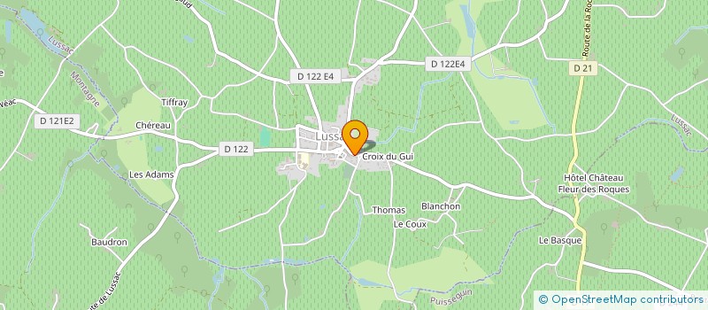 localisation de l'entreprise SCI 2 A à LUSSAC