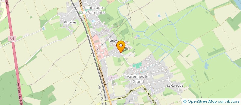localisation de l'entreprise SCI 2 A  VARENNES-LE-GRAND