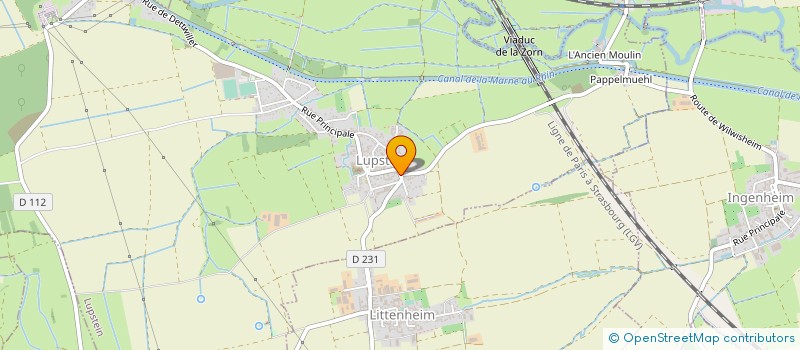 localisation de l'entreprise SCI 2 A F  LITTENHEIM