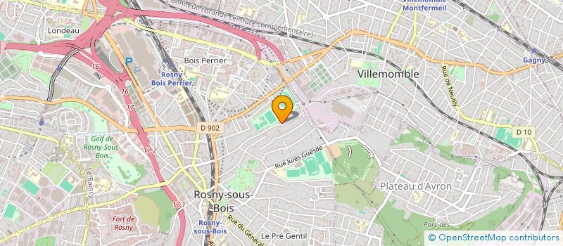 localisation de l'entreprise SCI 2 AMIS à ROSNY-SOUS-BOIS