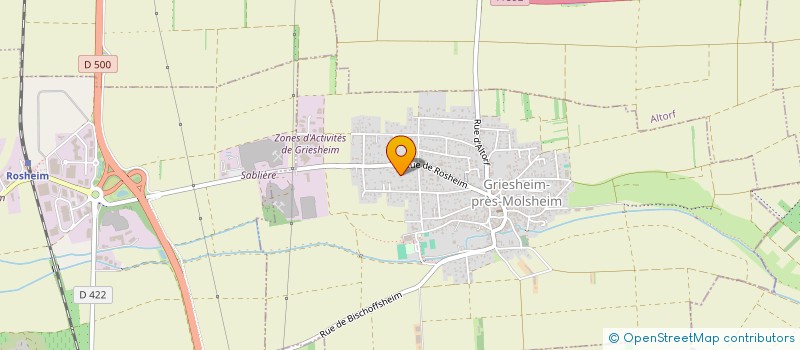 localisation de l'entreprise SCI 2 AP IMMO  GRIESHEIM-PRES-MOLSHEIM